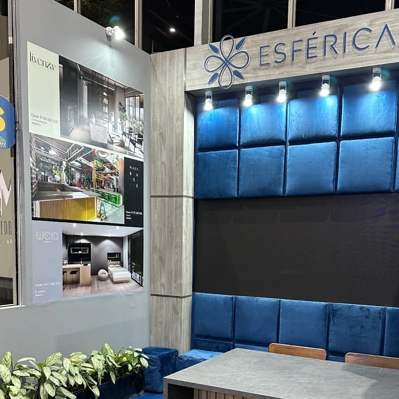 Feria stand de esférica
