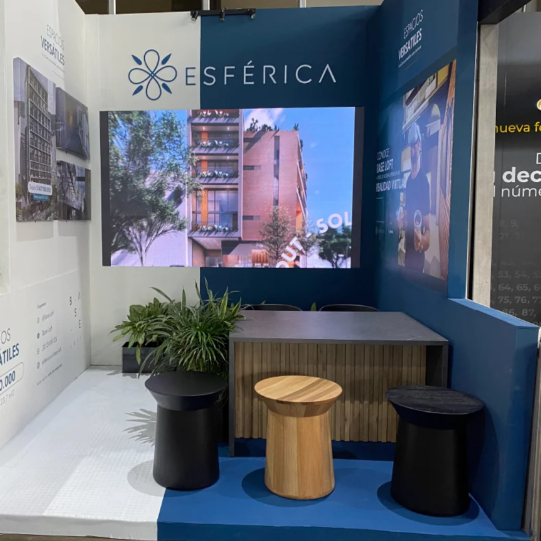Stand feria esférica